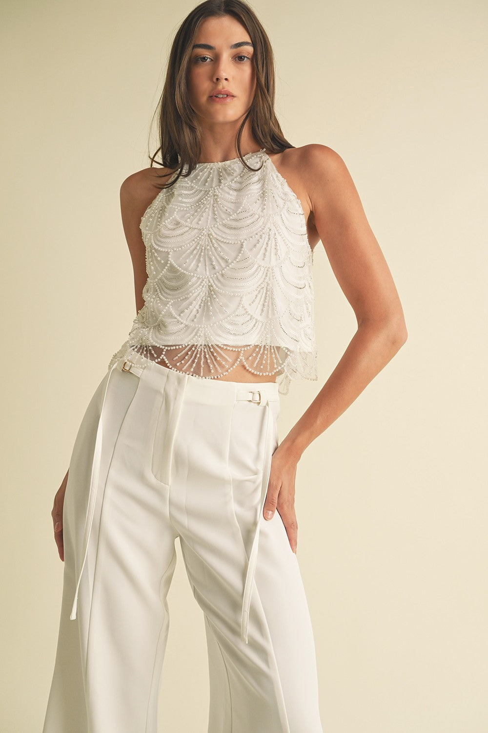 Aspen Mermaid Embellished Top