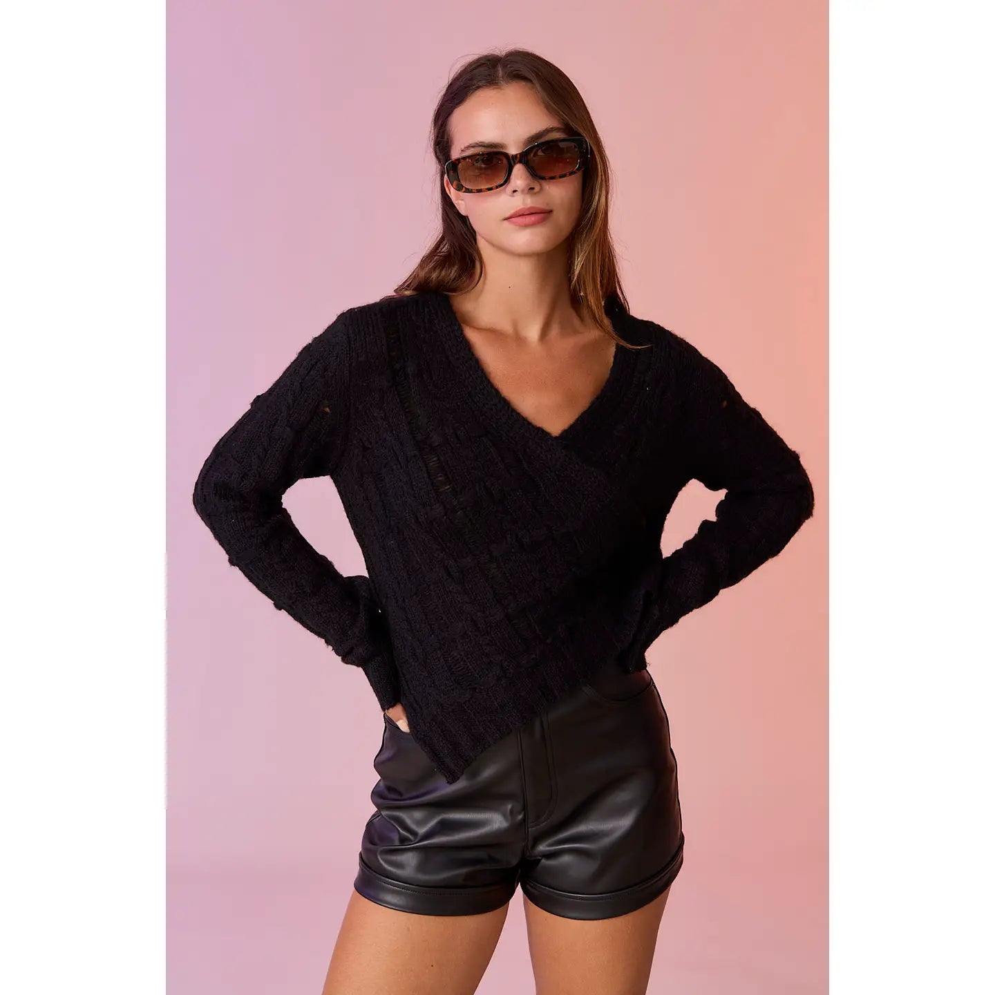 Paisley Asymmetric Sweater