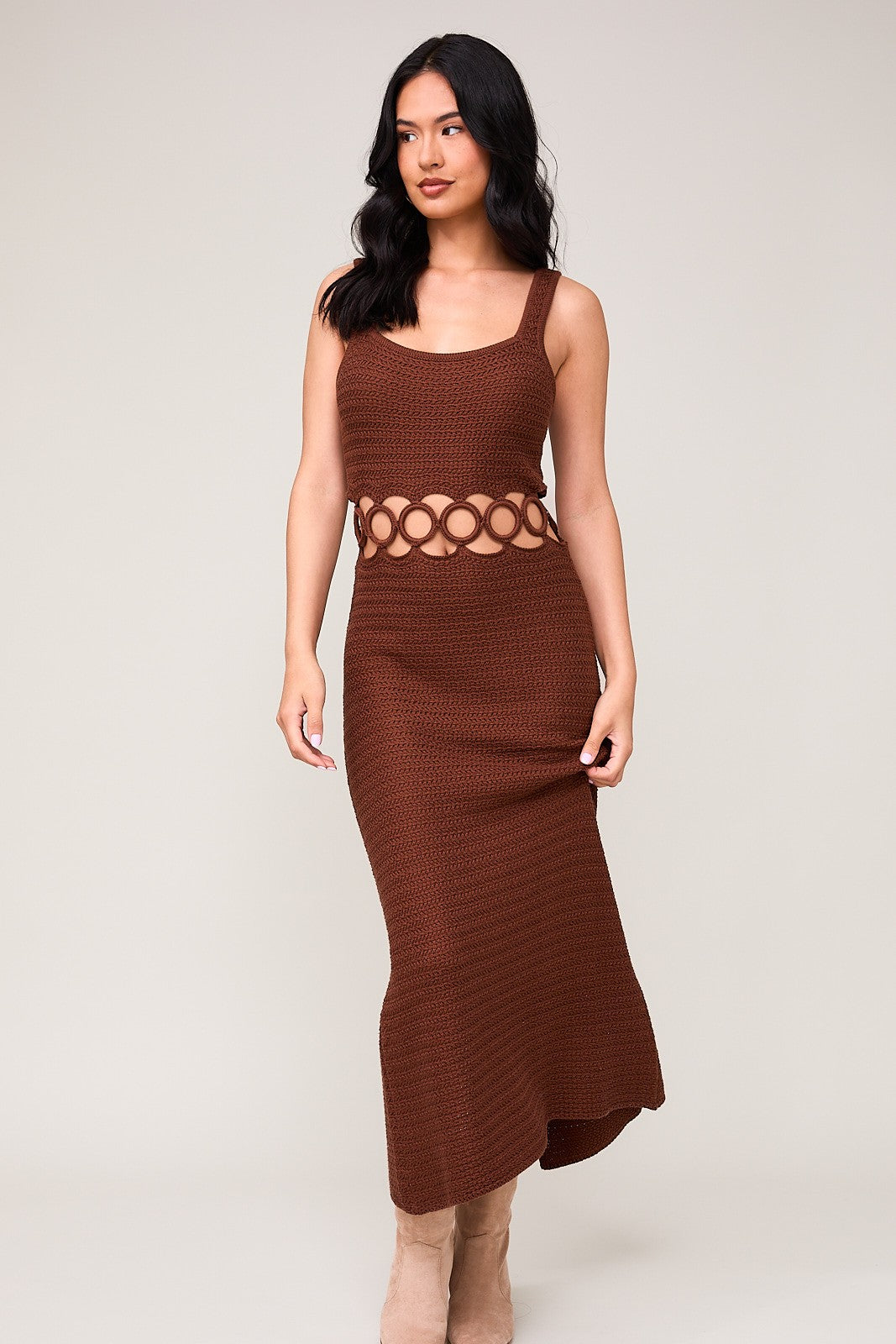 Bella Crochet Midi Dress