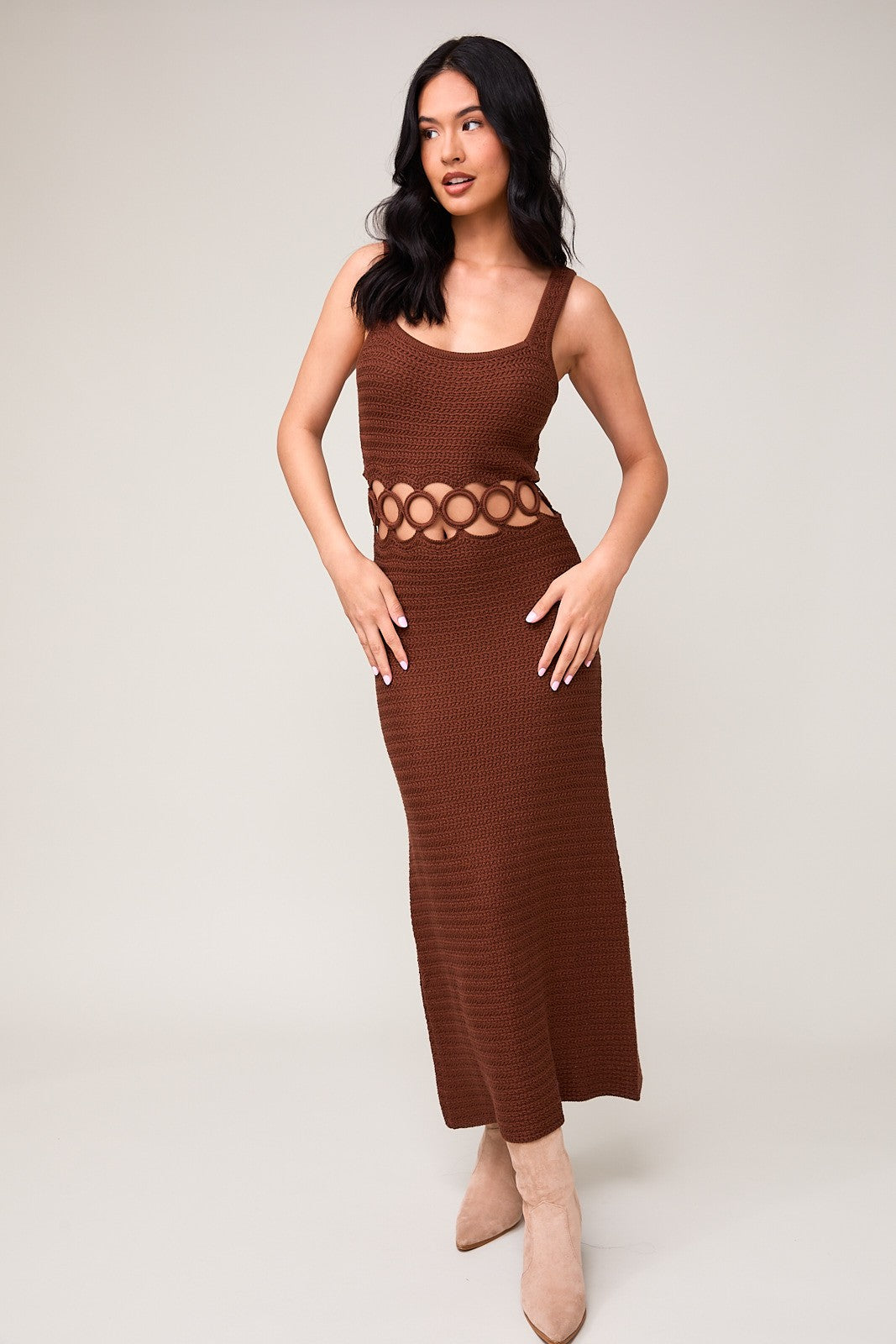 Bella Crochet Midi Dress