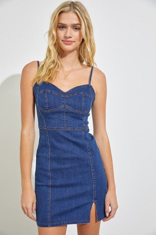 Lainey Dark Wash Jean Dress