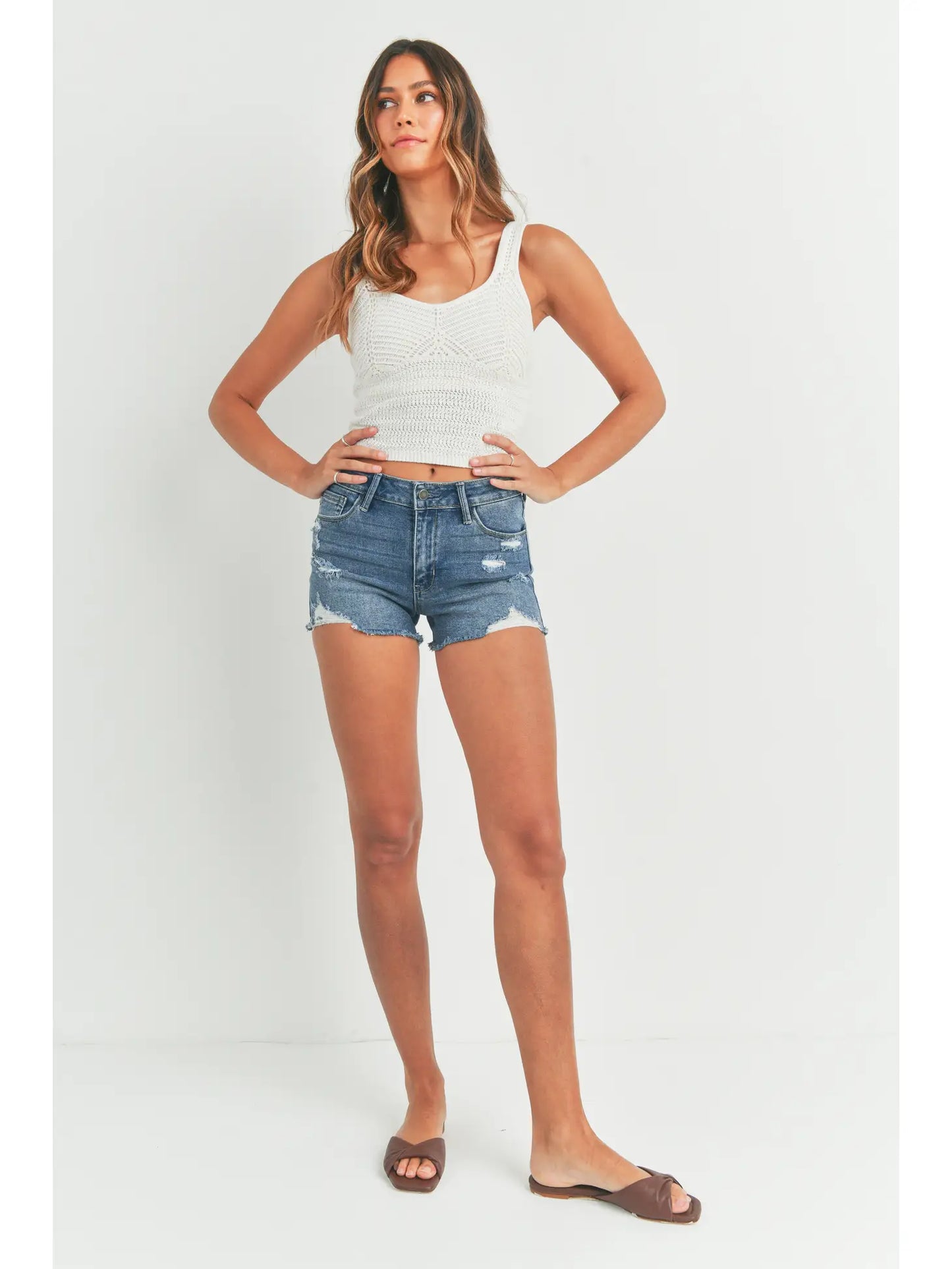 Emery Distressed Shorts