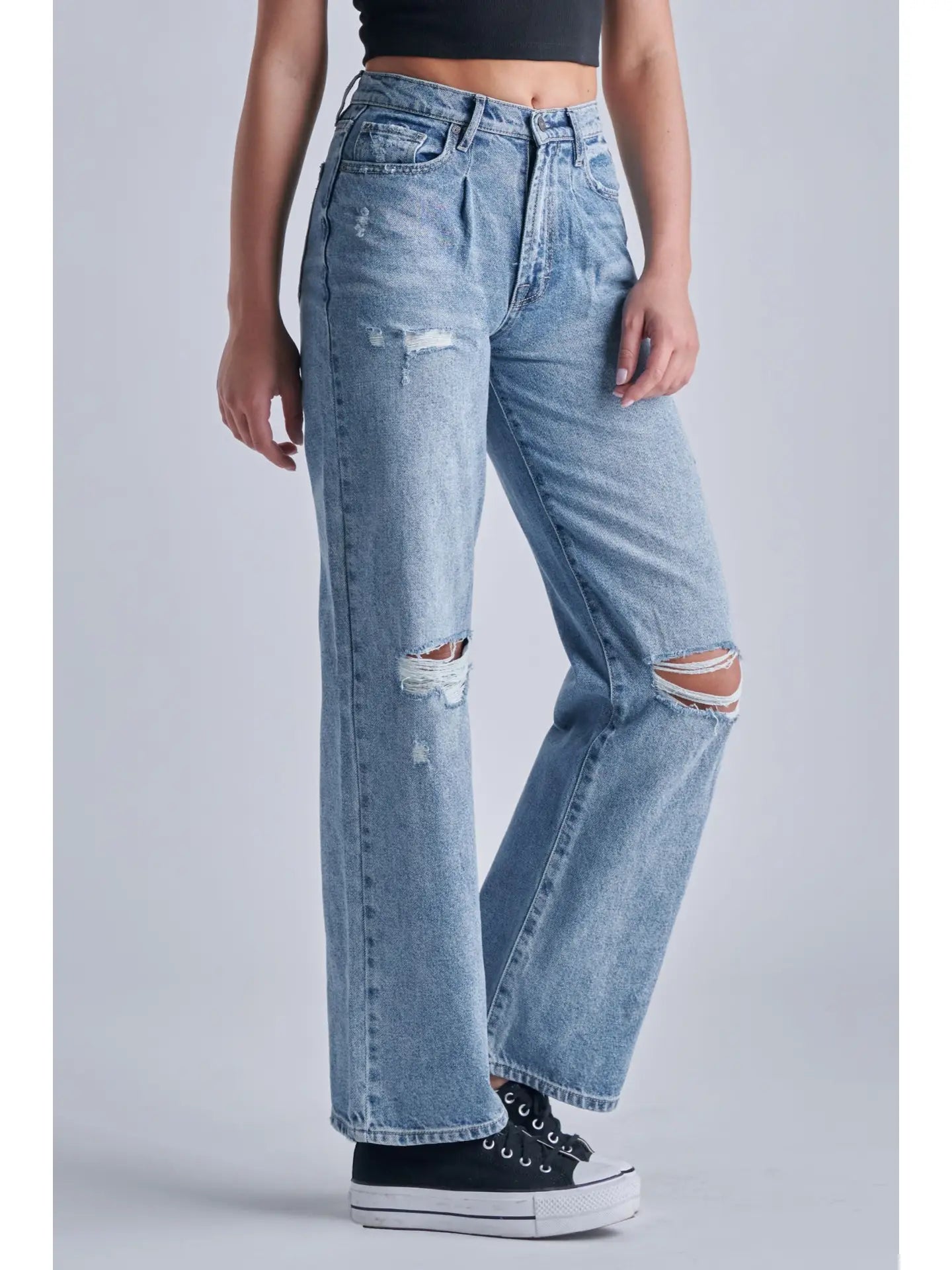 Bri Light Wash Dad Jeans